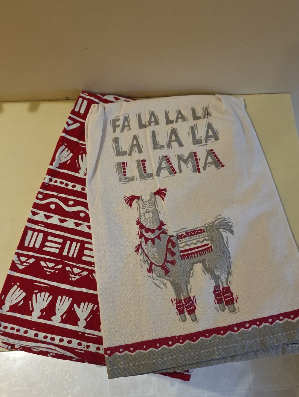 Primitives by Kathy Llama Dish Towel Set